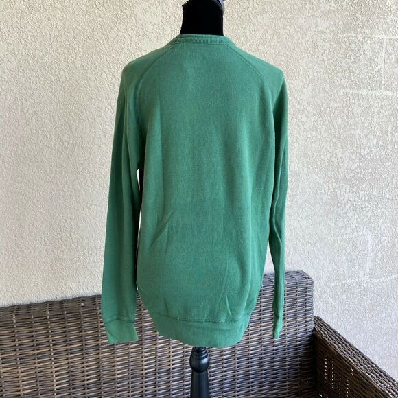Old Navy Mens Pullover Size Medium Ribbed Knit Green‎ Long Sleeves Solid NEW - Picture 4 of 9
